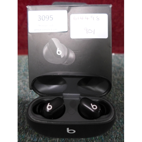 3095 - Beats Studio Buds Black  - MJ4X3ZM/A     (276-179/901)  * This lot is subject to vat