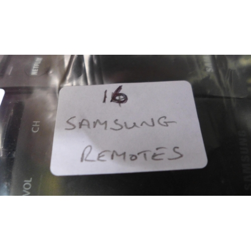 3104 - 16 Various Samsung remote controls  * This lot is subject to vat