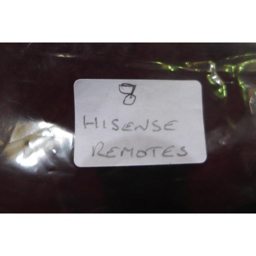 3105 - 18 Various Hisense remote controls  * This lot is subject to vat