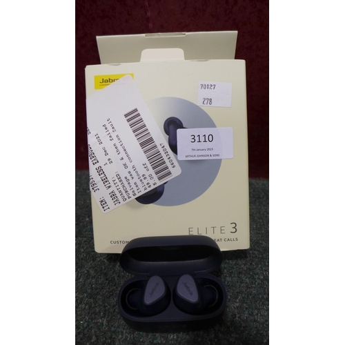 3110 - Jabra Elite 3 Wireless Earbuds (278-48) * This lot is subject to VAT