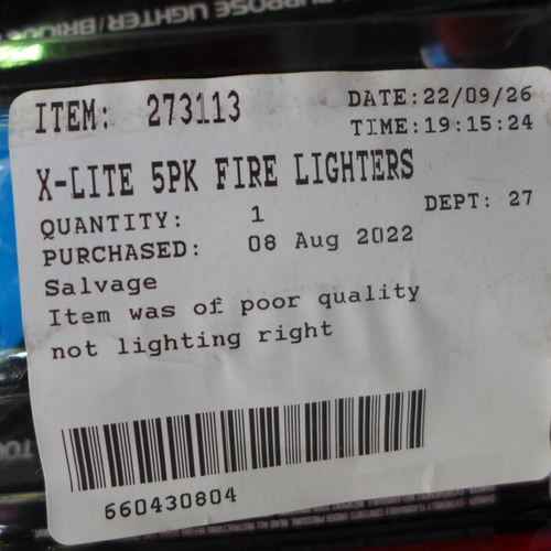 3118 - 6x X-Lite Fire Lighters (278-62) * This lot is subject to VAT