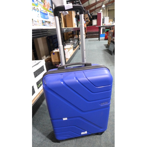 3134 - At Navy Jetdriver Carryon 55Cm Wheel Spinner Case Hs   /P15 (268-135)   * This lot is subject to vat