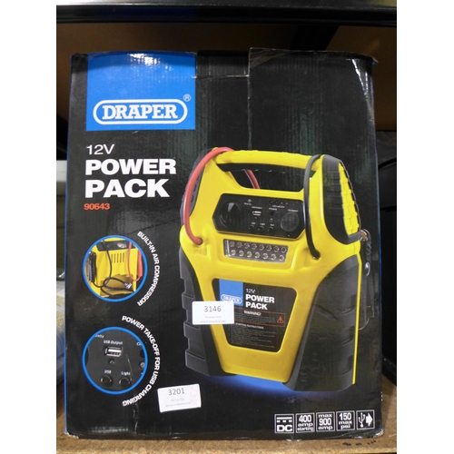 3146 - Draper Jump Starter (900AM)  (255-36)   * This lot is subject to vat