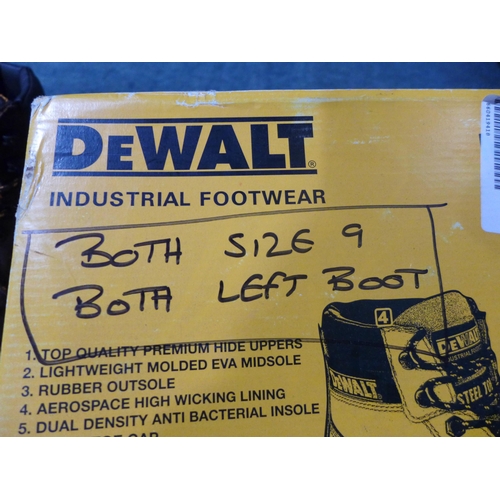 3152 - DeWalt boots, (ODD SIZED/RIGHT BOOTS)     (266-119)  * This lot is subject to vat