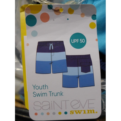 3164 - boy's Saint Eve, blue striped swimming shorts, various sizes, approx. 30 pairs * this lot is subject... 