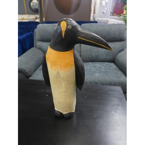 1311 - An ornamental wooden penguin, H 35cms (COLL1311)   #