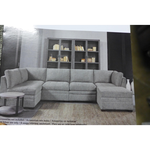 1427 - Tisdale 6 piece Fabric Sofa Large modular Sectional, Original RRP - £1916.66 +VAT (4158-24) *This lo... 