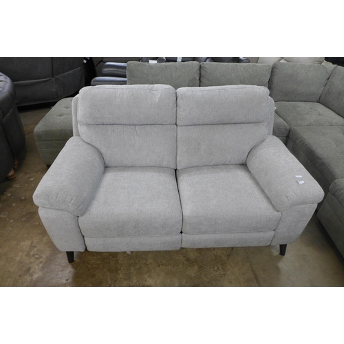 1430 - Grace Silver Fabric 2 Seater  Recliner, Original RRP - £816.66 + VAT -lightly marked(4156 - 20) *Thi... 