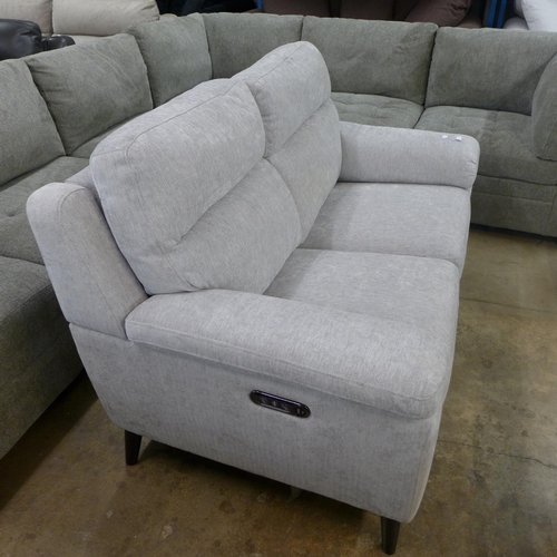 1430 - Grace Silver Fabric 2 Seater  Recliner, Original RRP - £816.66 + VAT -lightly marked(4156 - 20) *Thi... 