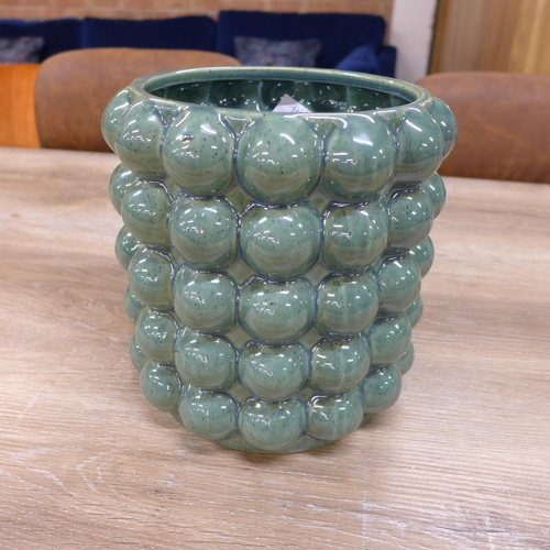 1466 - A Seville large olive bubble planter, H 20cms (2232314)   #