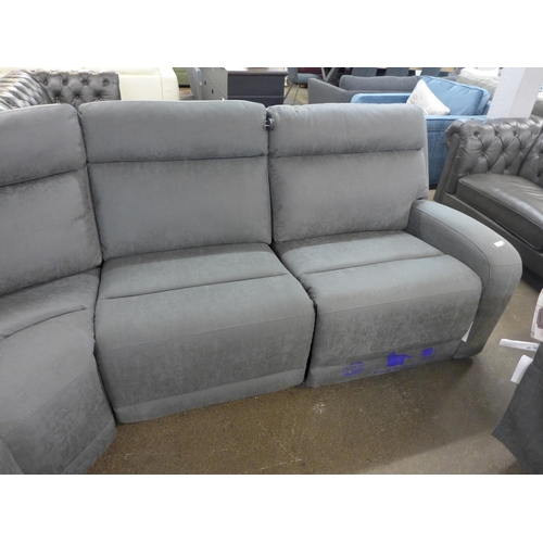 1471 - Paisley Fabric Sectional corner Power Recliner With Power Head, Original RRP - £2166.66 +VAT (4158-2... 