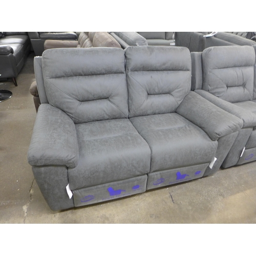 1473 - Kuka Fabric 2 Seat Sofa Power Recliner, Original RRP - £916.66 +VAT (4158-10) *This lot is subject t... 