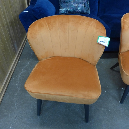 1505 - A Lydel burnt orange side chair