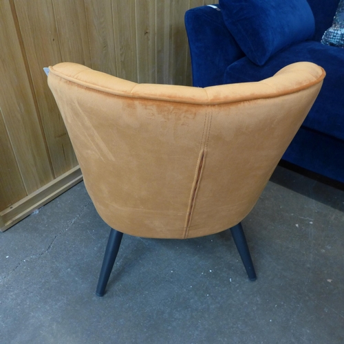 1505 - A Lydel burnt orange side chair