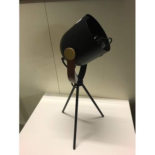 1382 - An Auden black metal tripod table lamp (3091716)   #