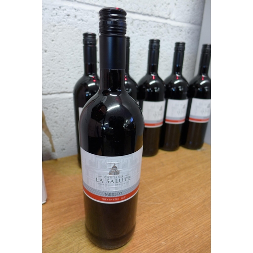 2180 - Six 1 litre bottles of Italian merlot Trevenzie red wine