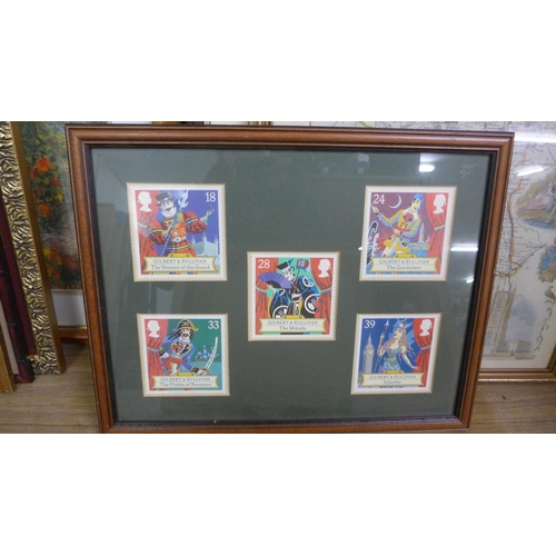 2307 - Job lot of assorted prints in frames