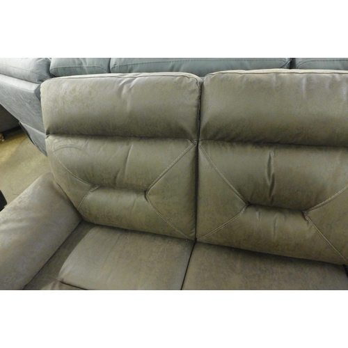 1476 - Kuka Fabric 3 Seater Power Recliner, Original RRP - £999.99 +VAT (4158-12) *This lot is subject to V... 