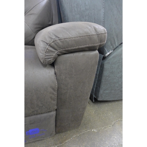 1476 - Kuka Fabric 3 Seater Power Recliner, Original RRP - £999.99 +VAT (4158-12) *This lot is subject to V... 