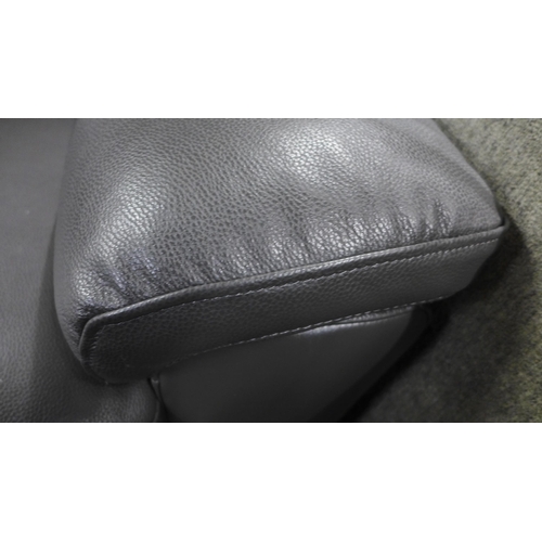 1477 - Grace Grey Leather 2.5 seat power recliner, Original RRP - £991.66 +VAT (4158-6) *This lot is subjec... 