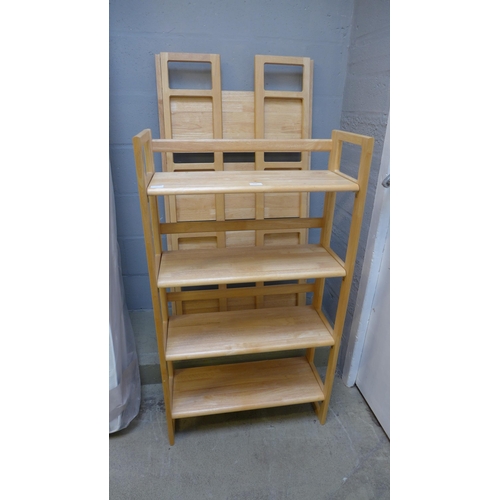 1615 - A pair of folding bookcases