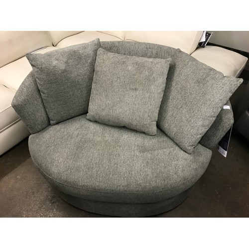 1520 - Swivel Chair Light grey fabric, Original RRP - £441.66 +VAT (4158-4) *This lot is subject to VAT