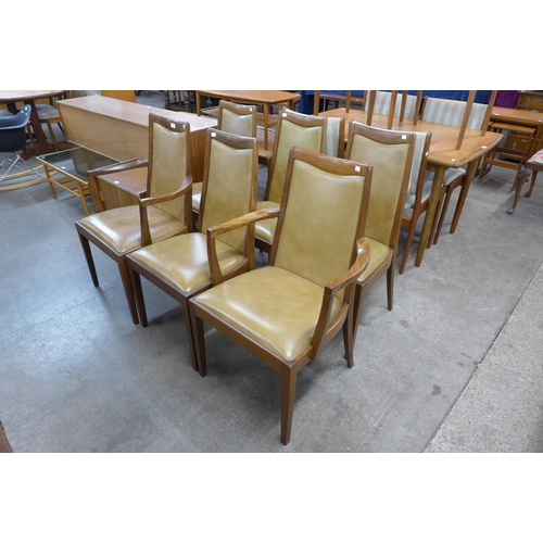 111 - A set of six G-Plan Fresco teak dining chairs