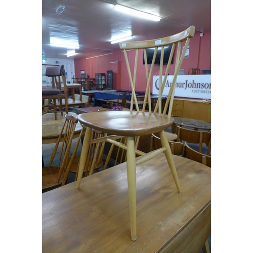 117 - An Ercol Blonde elm and beech Chiltern candlestick chair