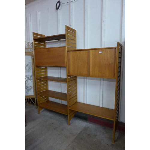 127 - A teak Ladderax room divider