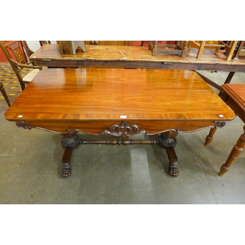 142 - A Regency mahogany library table