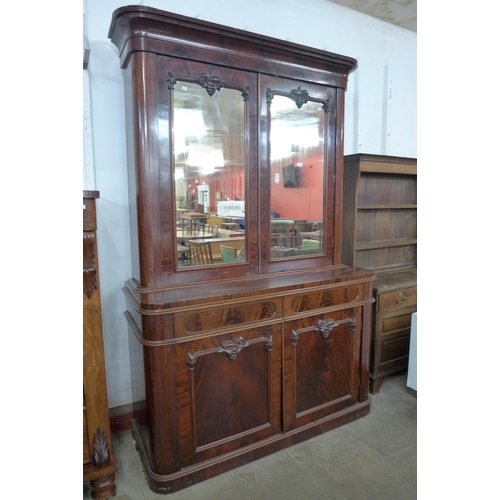 175 - A Victorian mahogany library bookcase