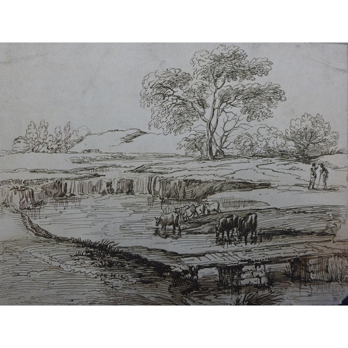 27 - 18th Century, Italian pen and ink drawing, 25 x 19cm