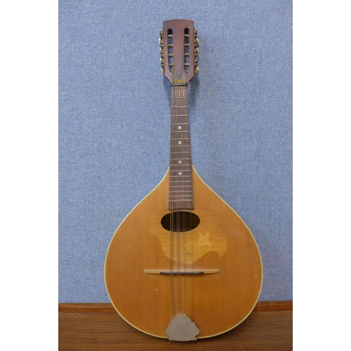 362 - A Romanian flat back mandolin