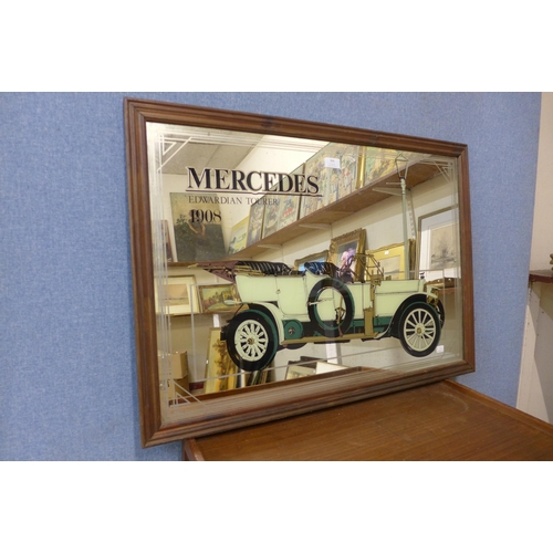 366 - A Mercedes-Benz advertising mirror