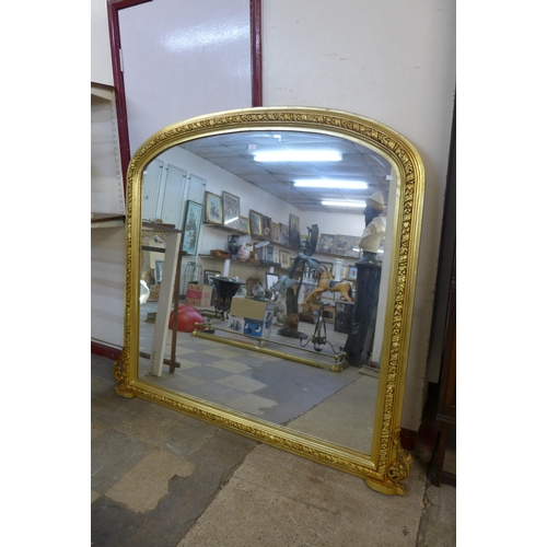 371 - A  large Victorian style gilt framed overmantel mirror, 149 x 162cms