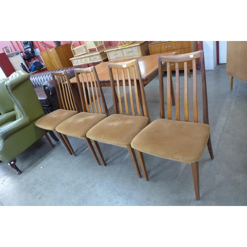 62 - A set of four G-Plan Fresco teak dining chairs