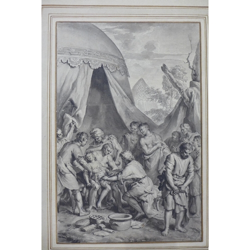 7 - The Circumcision, Old Master drawing, circa 1800, watercolour, 33 x 21cm