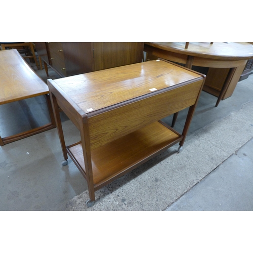 86 - A teak trolley