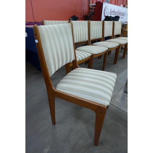 90 - A set of six Danish Erik Buch teak dining chairs