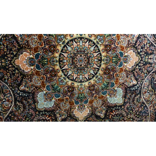 1527 - A fine woven Iranian carpet with bespoke floral pattern, 200cm x 300cm