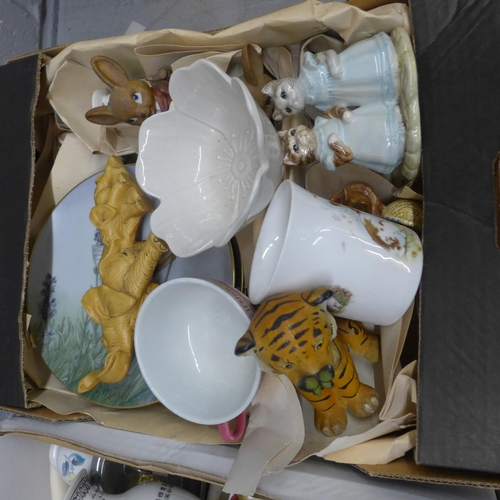 1031 - A collection of mixed china, including Beswick and Aynsley (3) **PLEASE NOTE THIS LOT IS NOT ELIGIBL... 