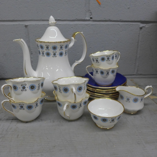 1039 - A H & M Royal Sutherland six setting tea set with teapot, cream and sugar **PLEASE NOTE THIS LOT IS ... 