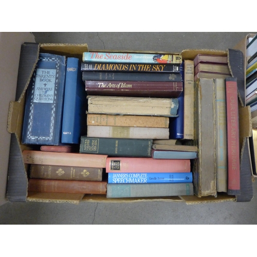 1042 - Four boxes of books, Victorian and later **PLEASE NOTE THIS LOT IS NOT ELIGIBLE FOR POSTING AND PACK... 