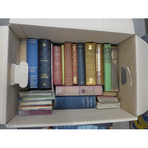 1042 - Four boxes of books, Victorian and later **PLEASE NOTE THIS LOT IS NOT ELIGIBLE FOR POSTING AND PACK... 