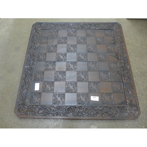 1047 - A large resin chessboard **PLEASE NOTE THIS LOT IS NOT ELIGIBLE FOR POSTING AND PACKING**