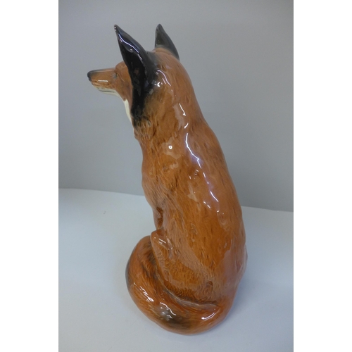 601 - A Beswick model fireside fox, 2348 backstamp, 31cm