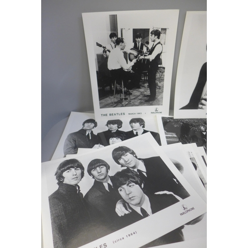 641 - A collection of thirteen original Beatles EMI promotional photographs