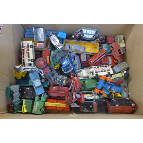 659 - A collection of die-cast model vehicles, majority Matchbox, Lesney, playworn