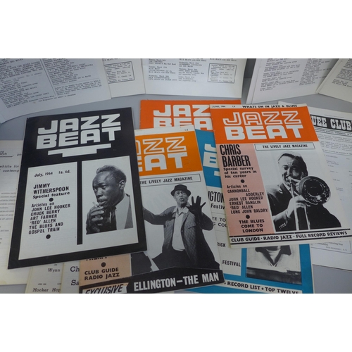 660 - Jazz Beat 1960's magazines, Marquee Club, etc.