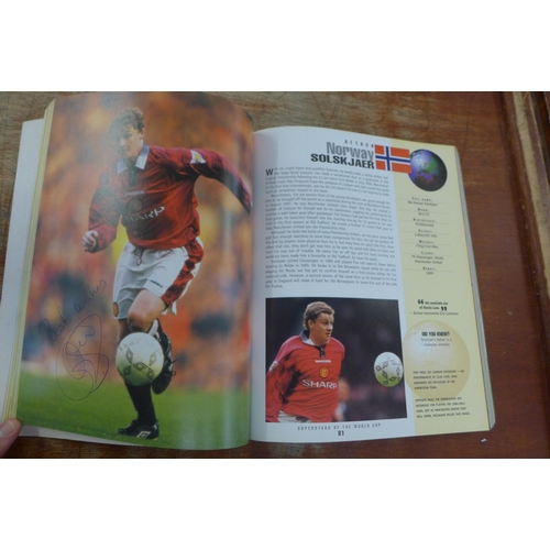 684 - World Cup book signed by Schmeichel, Zola, Ince, Vialli, etc.